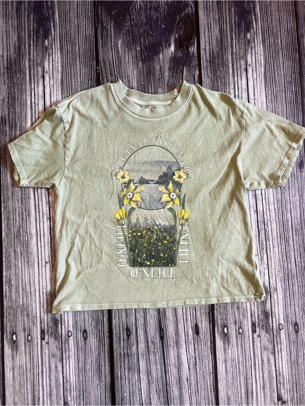 O'Neill Women’s Sage Green Graphic Tee
